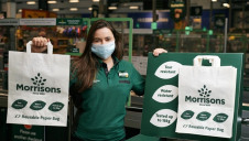 The retailer claims that removing every plastic bag from stores nationwide will save 3,200 tonnes of plastic each year